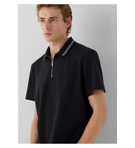 Mavi M0613535-900 Yarım Fermuarlı Polo Yaka Tişört Erkek Tişort