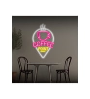 COFFEE POINT Yazılı ve Şekilli Neon Tabela