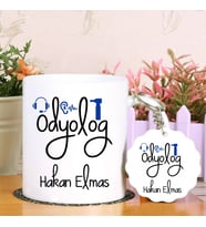 Odyolog Kupa Bardak ve Anahtarlık Hediye Seti (Model 1)