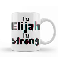 Elijah Name Custom Design Gift Baby Gift For Him Kupa Bardak Porselen