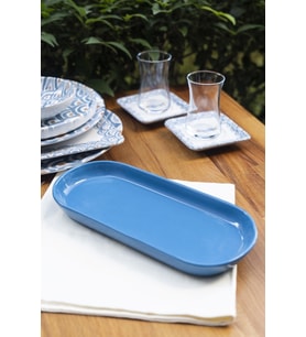 M'art Home Bluen Oval Sunum Tabağı