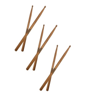 Midex OAK-110-5A-3X Ahşap Meşe Ağacı Bateri Baget Davul Bageti 5A Drumsticks (3 Çift)