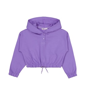 Civil Girls Kapşonlu 6-9 Yaş Sweatshirt - Lila