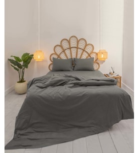 Koza Home Calmo Nevresim Takımı %100 Pamuk Smoke Çift Kişilik 9572A