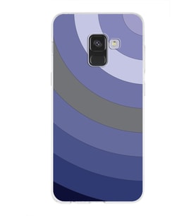 Samsung Galaxy A8 (2018)  Kapak Renk Cümbüşü Tasarımlı Şeffaf Silikon Kılıf