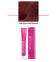Premium 6.66 Koyu Kızıl Kumral - Kalıcı Krem Saç Boyası 50 g Tüp