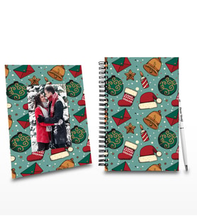 Yılbaşına Özel Ahşap Defter Kalem Ve Büyük Boy Çerçeve Seti