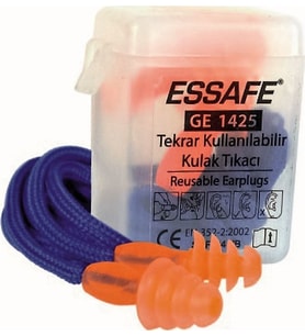 Essafe GE-1425 Kordonlu Kulak Tıkacı 5 Adet