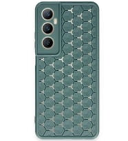 Durukar® Realme C65 Kılıf Petek Silikon Kapak - Koyu Yeşil
