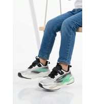 Marcokids Gri-Turkuaz Cırtlı Hafif Esnek Erkek Çocuk Spor Ayakkabı T5440207B F