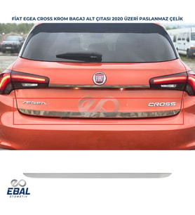 Fiat Egea Cross Krom Bagaj Alt Çıtası 2015 ve üzeri P.Çelik