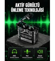 Bluetooth Kulaklık Kablosuz ANC Gürültü Önleyici Stereo Ses Yeni Nesil