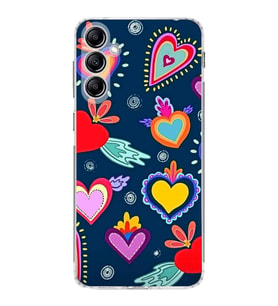 PrintiFy Samsung Galaxy A24 ile Uyumlu Retro Color 3  Kamera Korumalı Şeffaf  Kılıf