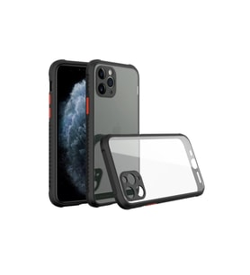 iPhone 11 Pro Kılıf Miami Şeffaf Silikon - Siyah