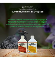 Royal İlaç Güvercin ve Kafes Kuşları İçin 500 Ml Muhteşem İkili Set (Pigeotonic+Pigeorex)