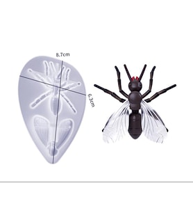EPOKSİ REÇİNE SİLİKON KALIP İTHAL ÜÇ BOYUTLU KÜÇÜK BOY SİNEK FİGÜR SİLİKON KALIP HB3521-0060 (Beyaz)