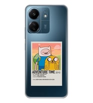 Xiaomi Redmi 13C Uyumlu Adventure Time Tasarımlı Şeffaf Telefon Kılıfı