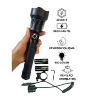 Wison WS-5412 Tüfek Feneri, Geniş Açı Avcı El Feneri 20 Watt (5343)
