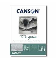 Canson Ca Grain Gri Renkli Çizim Defteri 250 gr. A4 30 yp. 