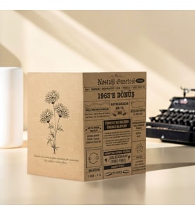 1963 Kraft Kutlama Kartı - Doğum Günü Kartı - Yıl Dönümü Kartı - Nostalji Gazetesi