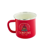 Retro Emaye Kupa Bardak Camping