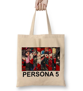 Persona 5 Striker All Character Bez Çanta Uzun Saplı