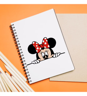 Minnie Mouse Sevgili Çift Tasarımlı Defter