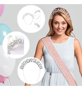 River World Kraliçe Taç Birthday Quenn Yazılı