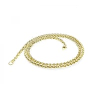 Moncuk Design Sarı Renk Çelik Kolye 4Mm 3351CEK015