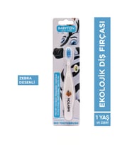 Babyton Ekolojik Diş Fırçası Zebra (Açık Mavi)