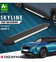 S-Dizayn Peugeot 3008 3 Skyline Aluminyum Yan Basamak 183 Cm 2024 Üzeri A+ Kalite