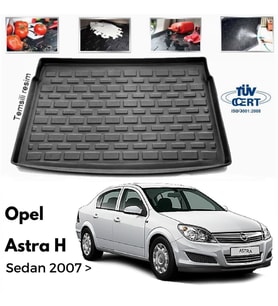 Opel Astra H Sedan Bagaj Havuzu Paspası 2004-2012