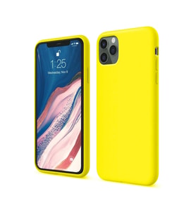 Apple iPhone 11 Pro Kılıf First Silikon - Sarı