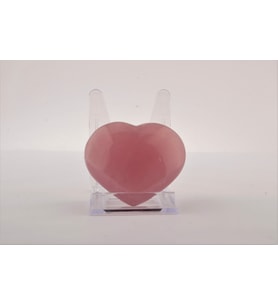 Pembe Kuvars Kalpli Doğal Taş 8x8 cm, D004