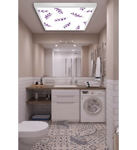 Wc Avize-60cmx60cm-54watt-led-armatür-banyo-aydınlatma-desenli-panel-led-wc-lamba-wc-banyo Işık