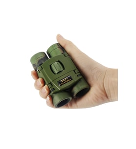 8x21 Kauçuk Kaplama  Haki Renk Cep Boy Mini Dürbün