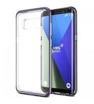 Verus Galaxy S8 ile Uyumlu Crystal Bumper Kılıf Orchid Gray