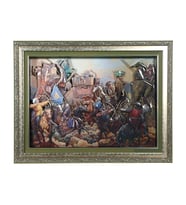 e38 EL İŞÇİLİĞİ KAĞIT ROLYEF TABLO 85 x 65 cm - 6082