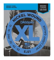 D’Addario EJ21 Elektro Gitar Tel Seti 12-52 Jazz Light