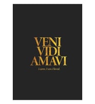 Latince Alıntı [veni, Vidi, Amavi] Geldim, Gördüm, Sevdim. Tablo Ahşap Poster Dekoratif