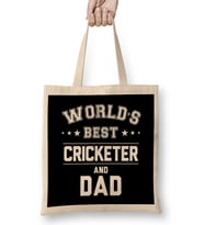 Fathers Day World's Best Cyclist And Dad Bez Çanta Uzun Saplı