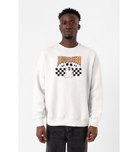 Halloween Mickey Ghost Beyaz Erkek 2ip Sweatshirt