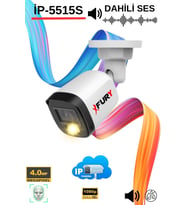 FURY IP Kamera Sesli Gece Renkli 4MP Suya Dayanıklı Güvenlik Kamerası Ultra Led Renkli Gece Görüş Poe
