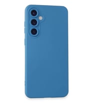 Newface Samsung Galaxy S24 Kılıf Nano içi Kadife Silikon - Mavi