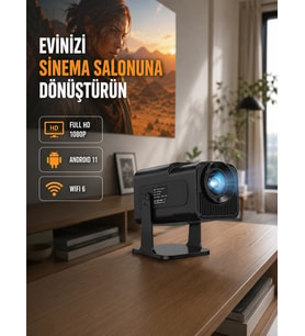 1.5 Kg Ağırlığında, 4500 Retro Oyunlu Multimedya Projektör Yeni Nesil