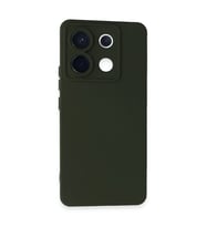 Xiaomi Redmi Note 13 Pro 5G Kılıf Nano içi Kadife Silikon - Koyu Yeşil