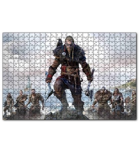 Cakapuzzle Assassins Creed Valhalla Savaşçılar Deniz Görseli Puzzle Yapboz MDF (Ahşap) (120 Parça)
