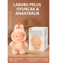 Labubu Figürlü Mini Sürpriz KARIŞIK RENK Peluş Bebek Anahtarlık Ve Koleksiyonluk