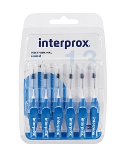 Interprox Interproximal Conical 1.3mm Arayüz Fırçası 6 Adet MAVİ