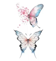 Caş Dekorasyon Kelebek Figürlü Geçici Mini Dövme Tattoo